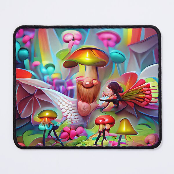 Item preview, Mushrooms and Fairies -- Adventure Cartoony Bright Colorful designed and sold by glitchman2.