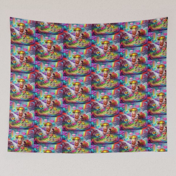 Item preview, Mushrooms and Fairies  -- Adventure Cartoony Bright Colorful  designed and sold by glitchman2.