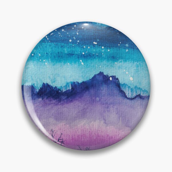 Artikelvorschau, Aquarellnächte - Abstrakte gemalte Nachtlandschaft entworfen und verkauft von Dyrk Wyst Redbubble Shop.