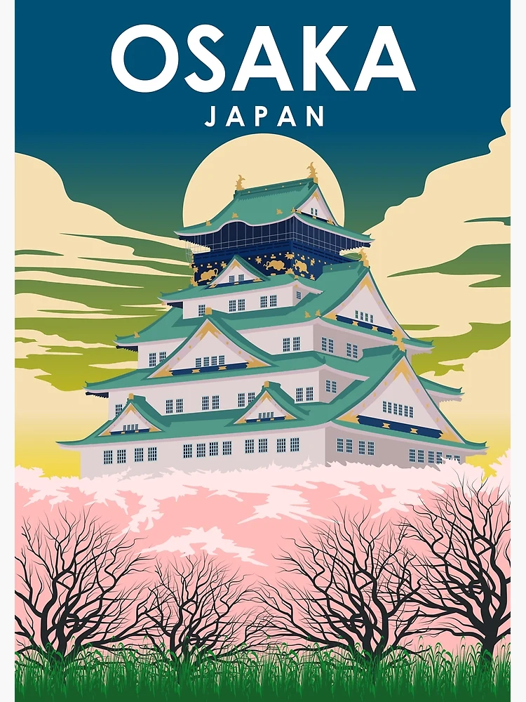 Poster voyage Japon Illustré - Popcarte