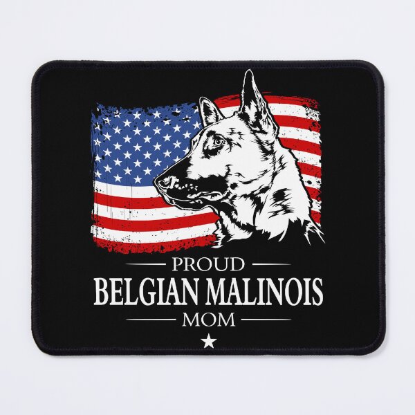 Item preview, Proud Belgian Malinois Mom America Flag Patriotic Dog designed and sold by dogarts.