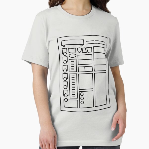 Character Sheet - Dungeons & Dragons Line Art Series Essential T-Shirt