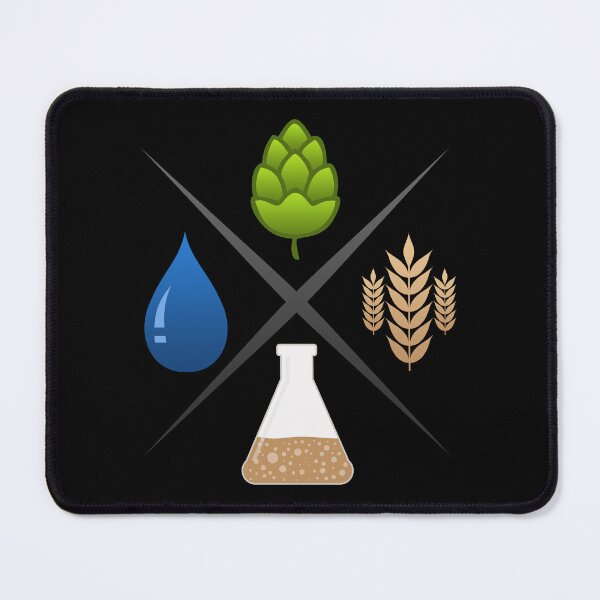 Item preview, Homebrewing Ingredients Water, Grain, Hops and Yeast designed and sold by BRU Design.