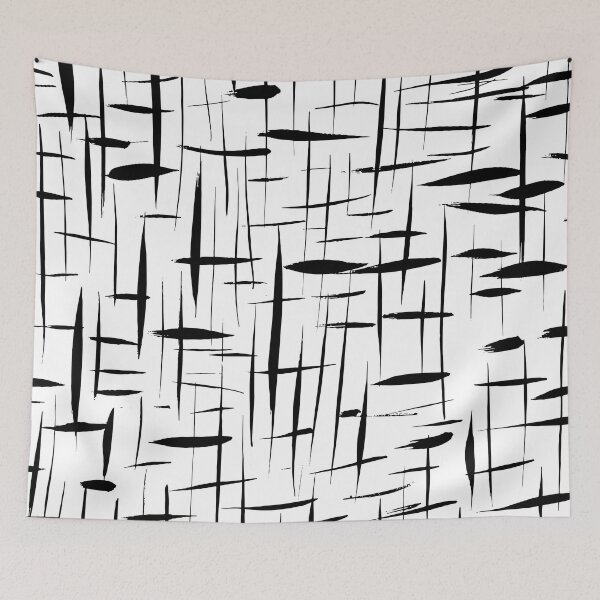 Item preview, Criss Cross - Black and White designed and sold by PeachyLitchi.