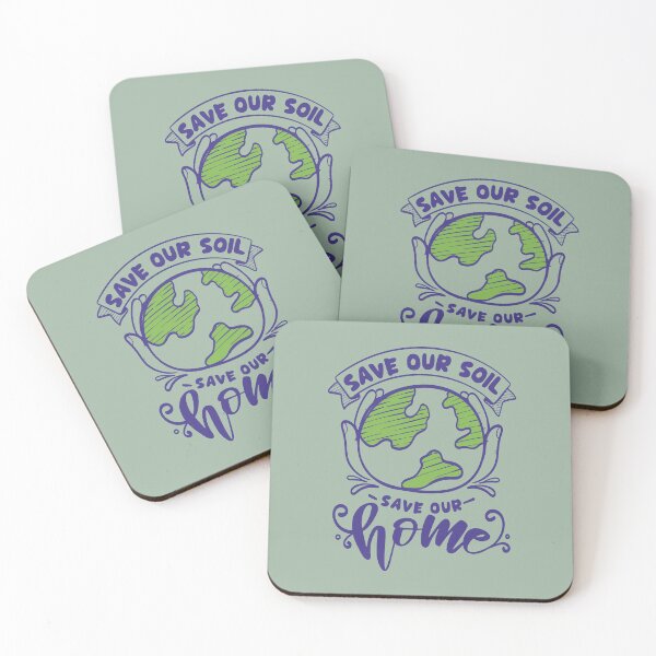 Item preview, SAVE OUR SOIL SAVE OUR HOME Minimalist Save Our Planet wonderful eco-friendly design for nature lover, environmental protection, Green Planet, Mother Earth Souvenir designed and sold by zenturtlemerch.