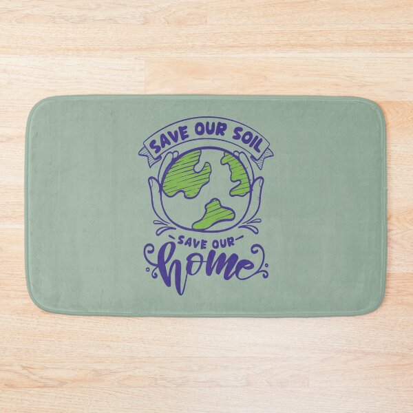 Item preview, SAVE OUR SOIL SAVE OUR HOME Minimalist Save Our Planet wonderful eco-friendly design for nature lover, environmental protection, Green Planet, Mother Earth Souvenir designed and sold by zenturtlemerch.