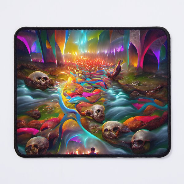 Item preview, The River of Souls -- Ghosts Spirits Bright Colorful designed and sold by glitchman2.