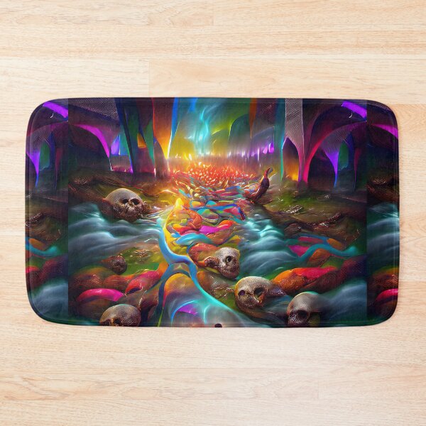 Item preview, The River of Souls -- Ghosts Spirits Bright Colorful  designed and sold by glitchman2.