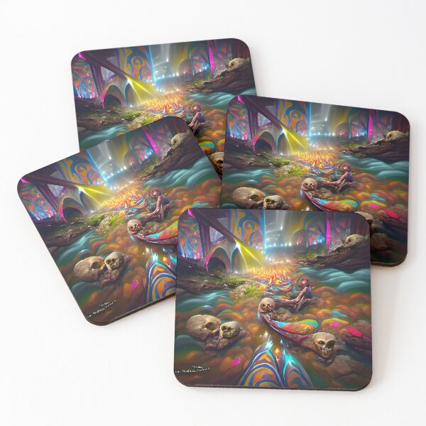 Item preview, The River of Souls -- Ghosts Spirits Bright Colorful  designed and sold by glitchman2.
