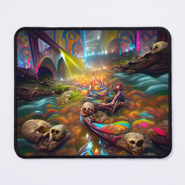 Item preview, The River of Souls -- Ghosts Spirits Bright Colorful  designed and sold by glitchman2.