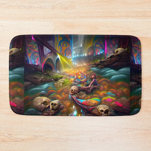 Item preview, The River of Souls -- Ghosts Spirits Bright Colorful  designed and sold by glitchman2.