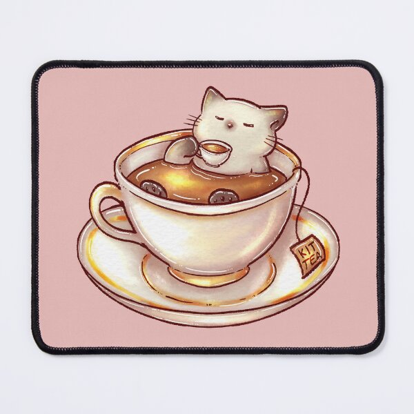 Item preview, Cat drinking tea in a cup of tea designed and sold by Denise, Denisn't.