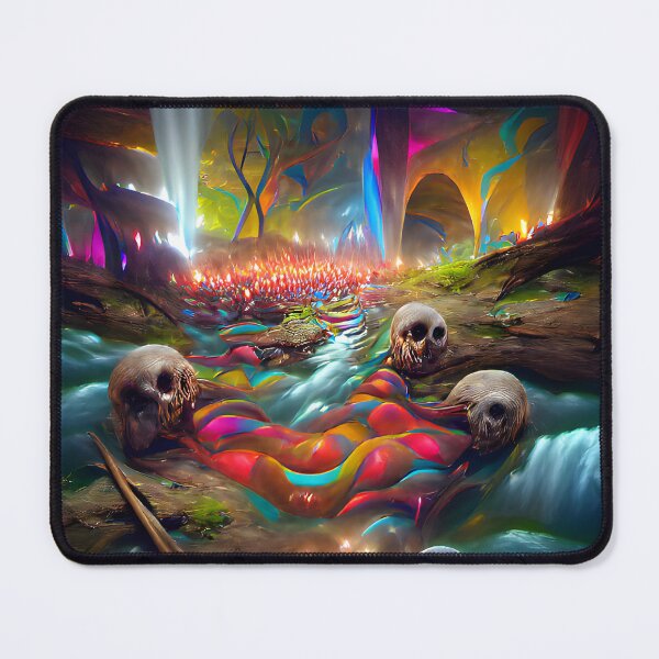 Item preview, The River of Souls -- Ghosts Spirits Bright Colorful  designed and sold by glitchman2.