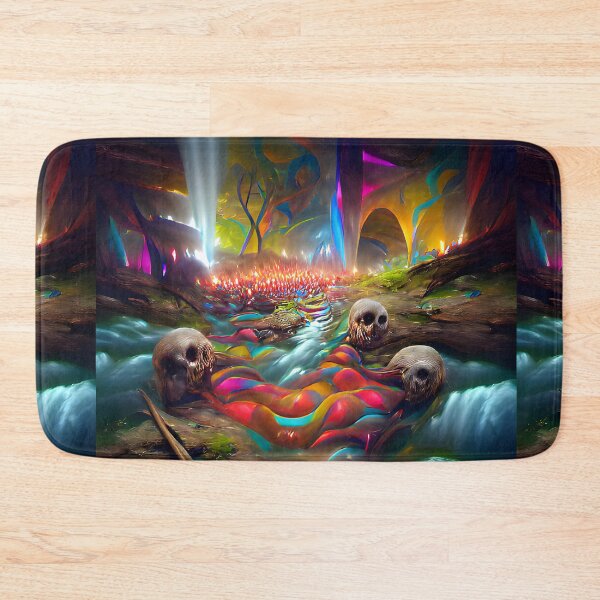 Item preview, The River of Souls -- Ghosts Spirits Bright Colorful  designed and sold by glitchman2.