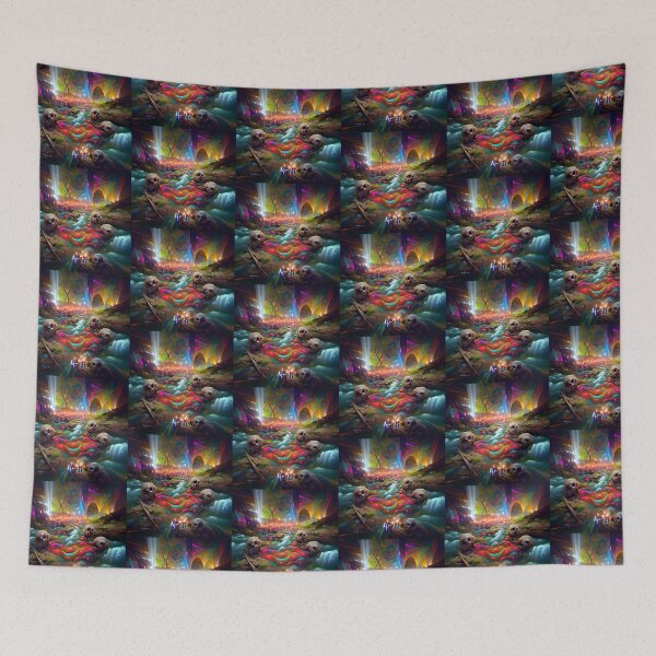Item preview, The River of Souls -- Ghosts Spirits Bright Colorful  designed and sold by glitchman2.