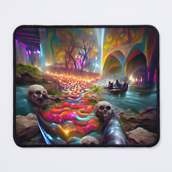 Item preview, The River of Souls -- Ghosts Spirits Bright Colorful  designed and sold by glitchman2.