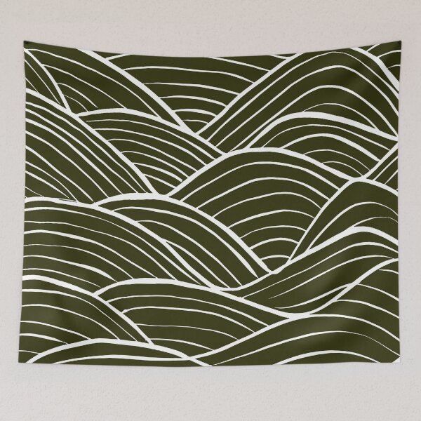 Item preview, Minimal Mountains - White and Black designed and sold by PeachyLitchi.