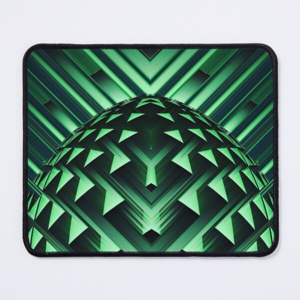 Item preview, fabulous futuristic geometric green egg designed and sold by mister-john.