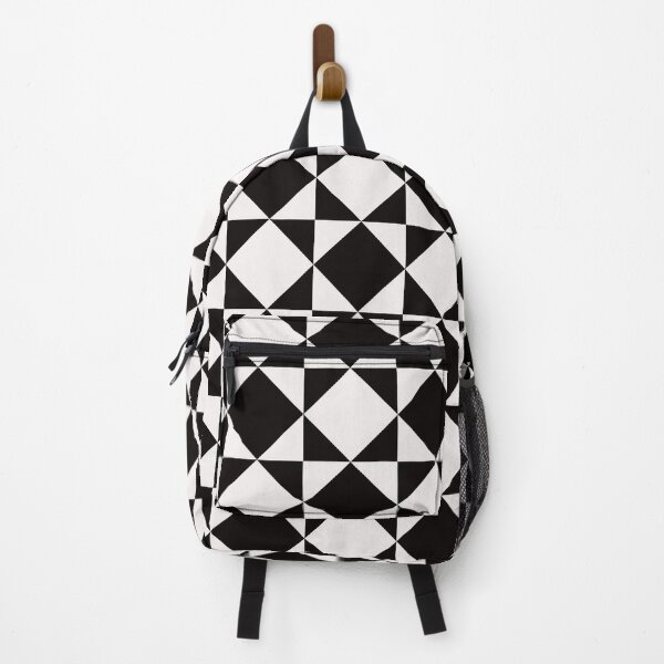 Item preview, two tone black and white pattern with squares and diamonds designed and sold by pauloneill-art.