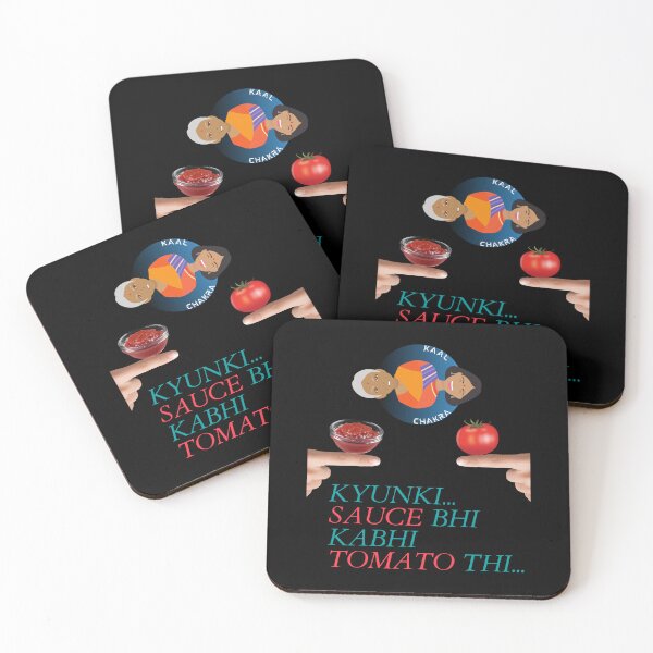 Item preview, Kyunki Sauce Bhi Kabhi Tomato Thi - 3 (Because Sauce Was Also Tomato Once) | In Black | Funny Desi Lady designed and sold by CosmicStory.