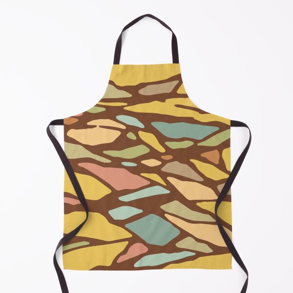 Item preview, Giraffe -Abstract Geometric crack line art in colorful yellow background designed and sold by jeanyun48.