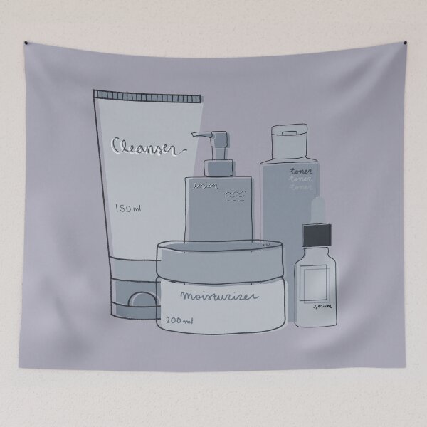 Item preview, Skincare Essentials (Powder Blue Theme) designed and sold by aaalou.