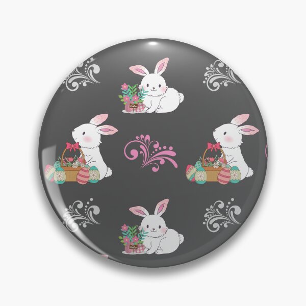 Artikelvorschau, Osterhase, Ostereier in einem Korbmuster - Osterkorb-Musterdesign entworfen und verkauft von AppareIIndustry.