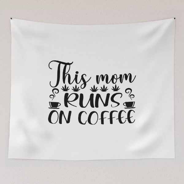 Item preview, This Mom Runs On Coffee designed and sold by AuroraApparel.