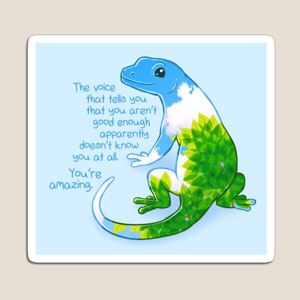 Item preview, "You're Amazing" Summer Leaves Gecko designed and sold by thelatestkate.