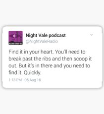 find your heart Sticker
