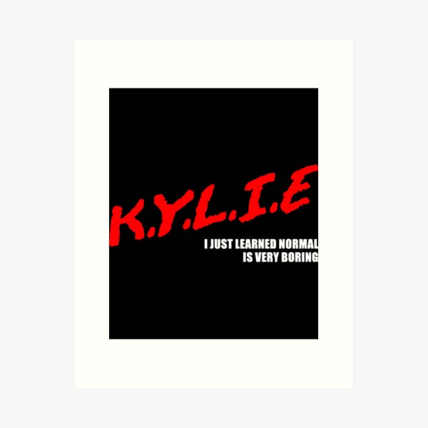 kylie TShirt Art Print