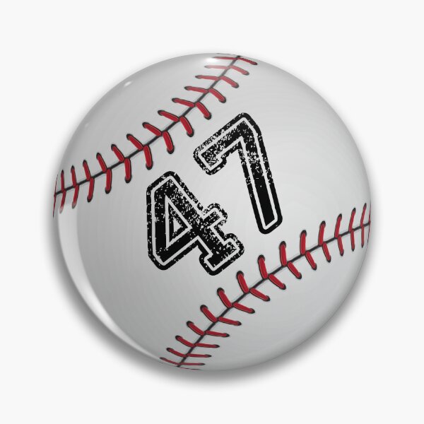 Artikelvorschau, Baseballball Nummer 47, siebenundvierzig entworfen und verkauft von TheCultStuff.