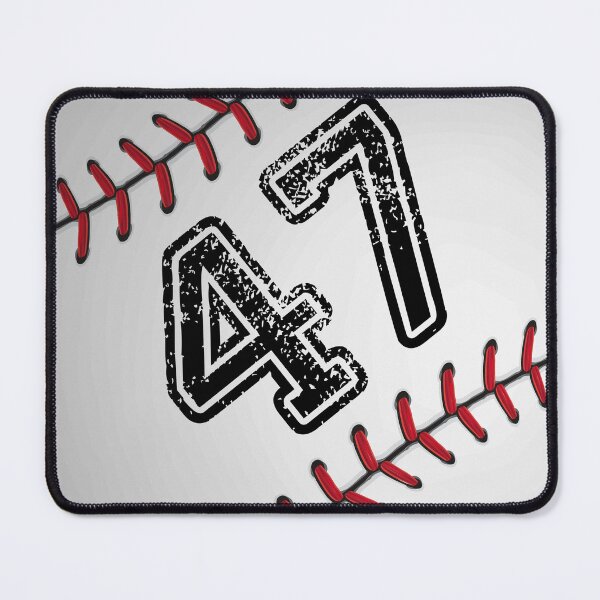 Artikelvorschau, Baseballball Nummer 47, siebenundvierzig entworfen und verkauft von TheCultStuff.