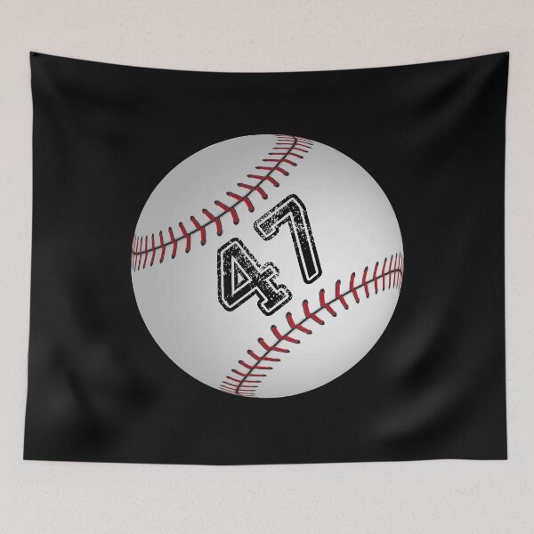Item preview, Baseball ball number 47, forty seven designed and sold by TheCultStuff.
