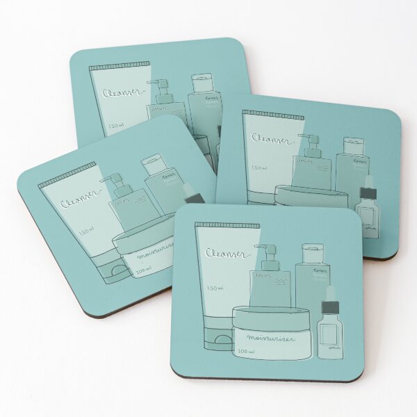 Item preview, Skincare Essentials (Teal Theme) designed and sold by aaalou.