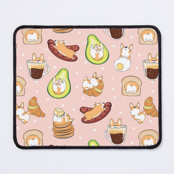 Item preview, Corgi Breakfast - Pink designed and sold by Lulupainting.