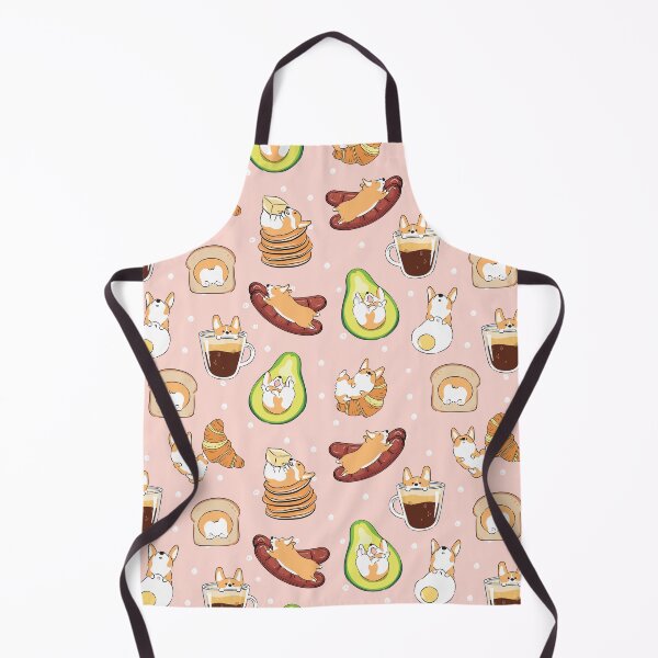 Item preview, Corgi Breakfast - Pink designed and sold by Lulupainting.