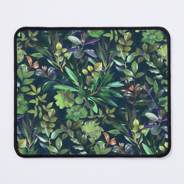 Item preview, Moody Leafy Botanical with Emerald Green and Indigo designed and sold by micklyn.