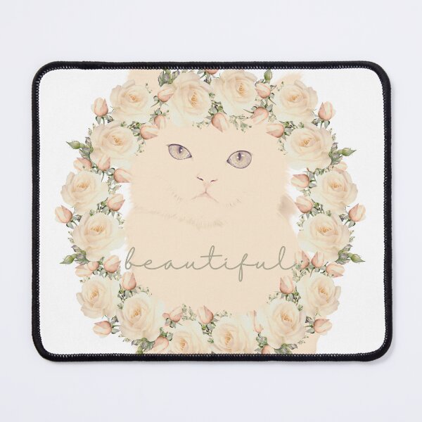 Item preview, Beautiful Cat inside a champagne rose wreath designed and sold by MJD1767.