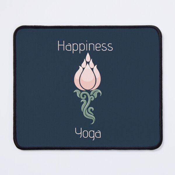 Item preview, Happiness is Yoga Lotus Design  designed and sold by M-Infinite.