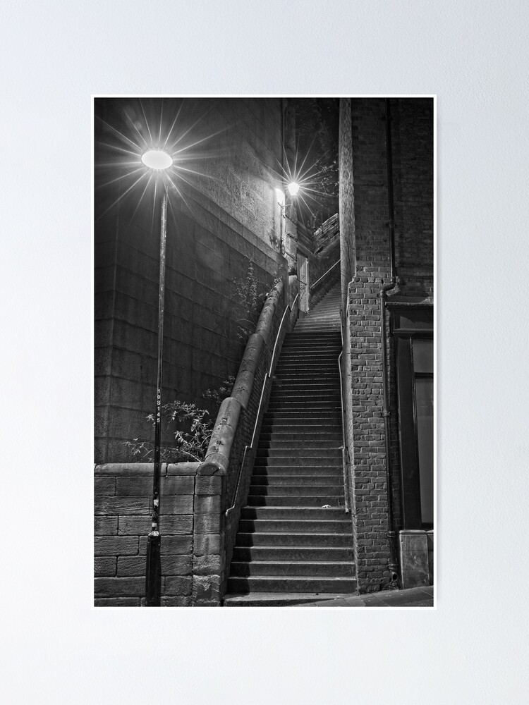 "Dog Leap Stairs, Newcastle upon Tyne" Poster for Sale by robcole
