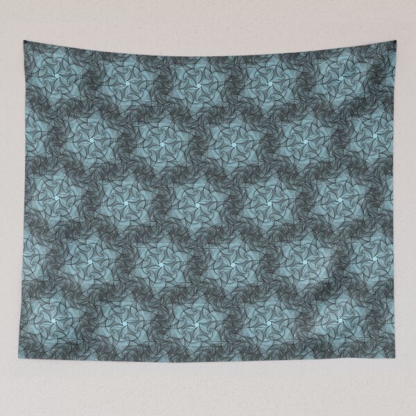 Item preview, Black Blue Geometric Lace Patterns 2 designed and sold by BilgePaksoylu.