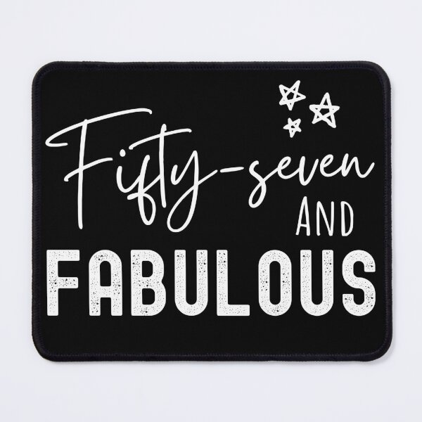 Item preview, 57 And Fabulous Birthday designed and sold by Equitees.