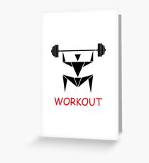 workout Greeting Card