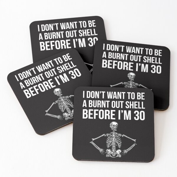 Item preview, Burnt out skeleton designed and sold by Slogans4u.