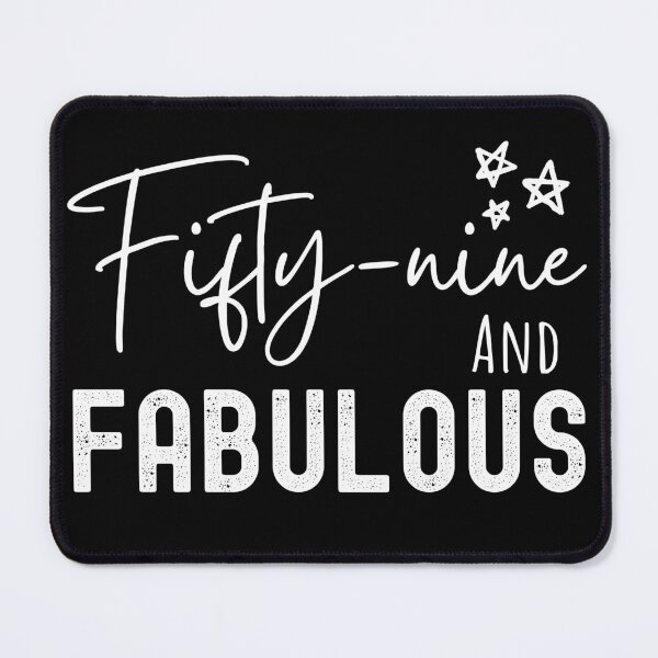 Item preview, 59 And Fabulous Birthday designed and sold by Equitees.