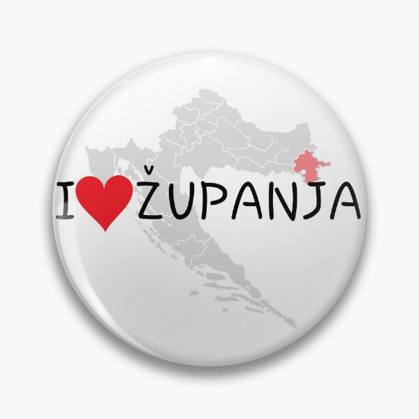 Item preview, "I Love Županja" designed and sold by MC Art Studio.
