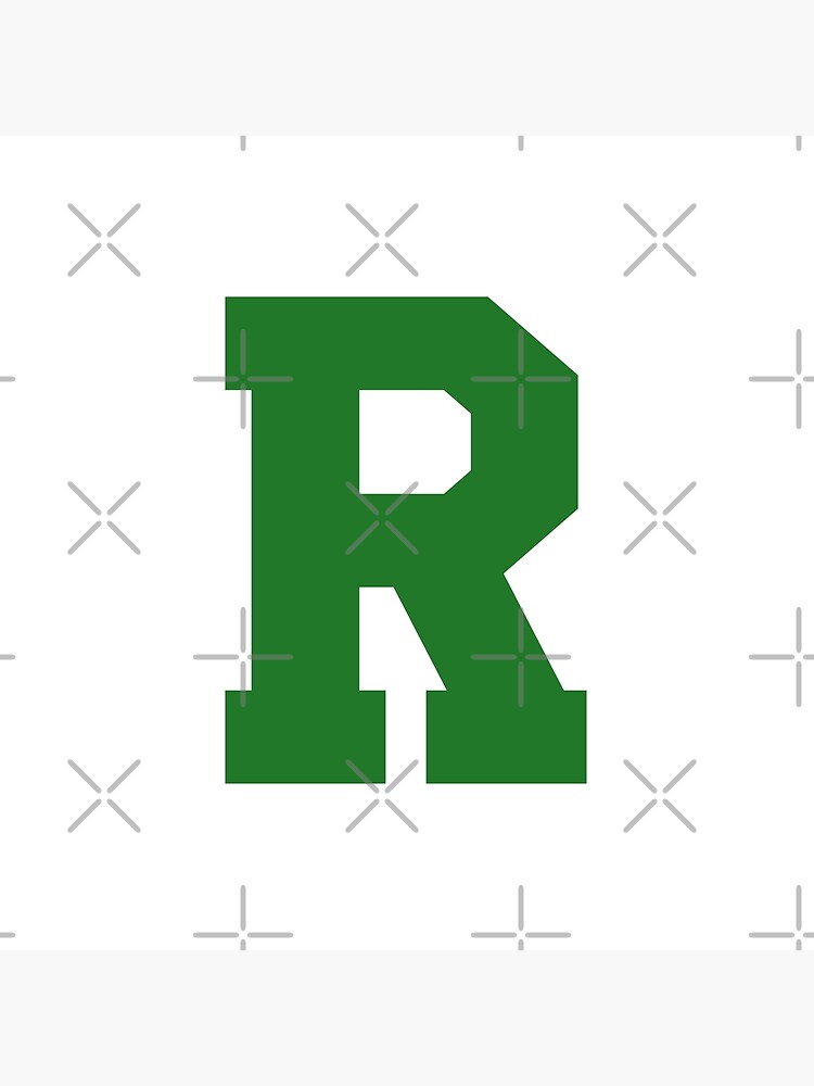 Presentation Alphabets: Green Varsity Letter B