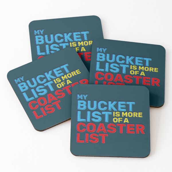 Item preview, My Bucket List Is More Of A Coaster List Funny Roller Coaster Enthusiast designed and sold by emmjott.