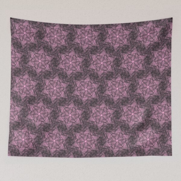 Item preview, Black Pink Geometric Lace Patterns 2 designed and sold by BilgePaksoylu.